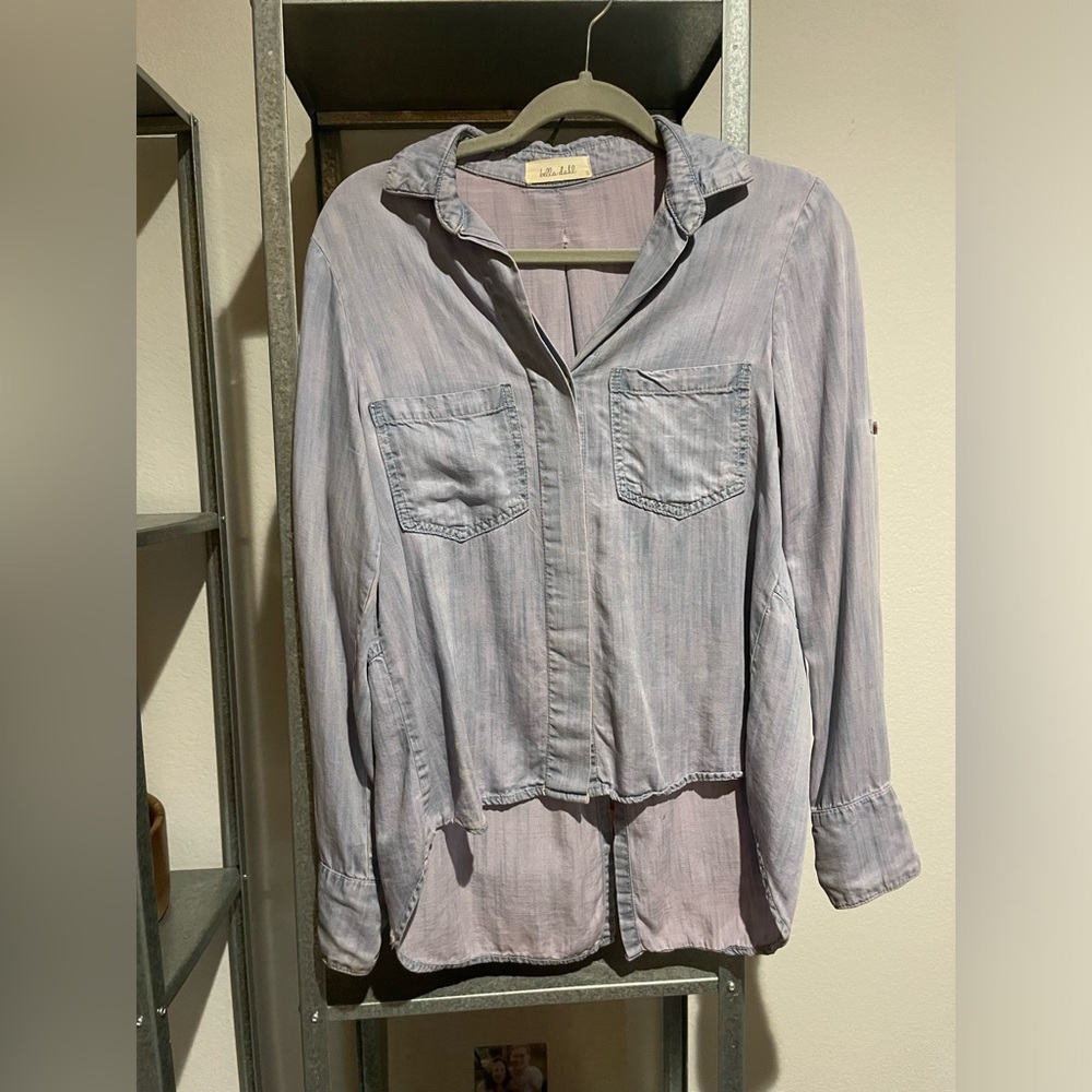 Bella Dahl women’s small split back button down shirt